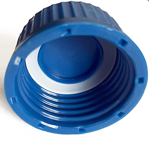 Basstein GL45 PBT Csavaros Kupakok Labor Média Palack Belső Öntött Pecsét Gyűrű 180℃, Pack 4 (Kék)