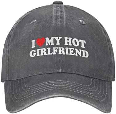 Szív, Szeretem A Dögös Barátnője Baseball Sapka Férfi Kalapok, kalap Női kalap Apa Kalapja baseballsapkás Fekete