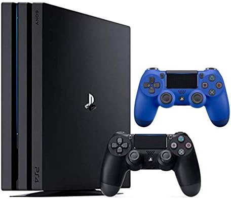 A Sony PlayStation 4 a Pro 1 tb-os Két Vezérlő Csomag: PlayStation 4 1 tb-os Pro Konzol Jet Fekete, 2 DUALSHOCK 4 Vezeték nélküli