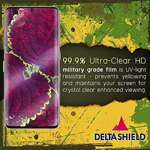 DeltaShield képernyővédő fólia Samsung Galaxy S20 (6.2 hüvelyk)(3 Csomag)(Ügy Barátságos Változat) Anti-Buborék Katonai Átlátszó