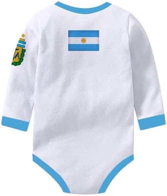 Dizi Argentína Sport A Foci Foci Vb Csecsemő, Baba Body Jersey Kit Fiúk Lányok (Hosszú Ujjú)