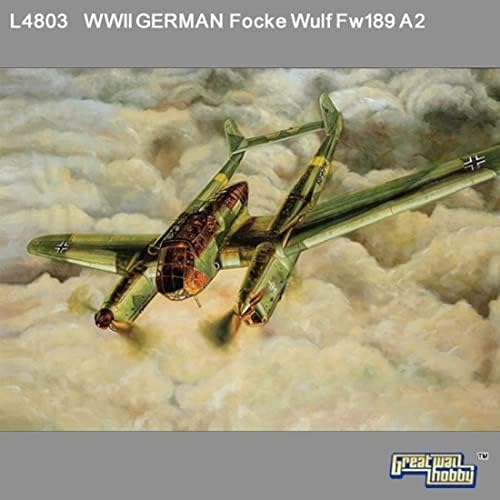Nagy Fal Hobbi L4803 1/48 második világháború német Fokke Farkas Fw189A-2 Felderítő Repülőgép Műanyag Modell