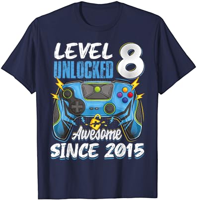 8. szint Nyitva Király 2015 8 éves Fiú-Videó Játékok, T-Shirt