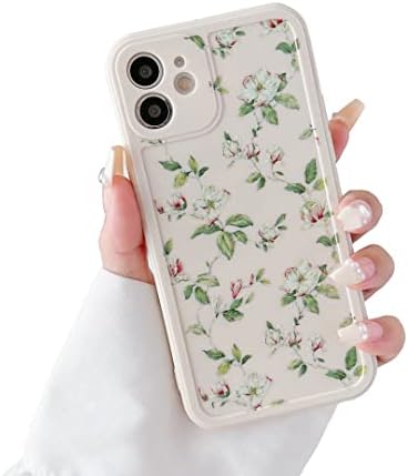 ZTOFERA Kompatibilis az iPhone 11 Esetben a Lányok, Nők, Virágos, Virág Minta Design bőrtok, Slim Ütésálló TPU Lökhárító Védő burkolata