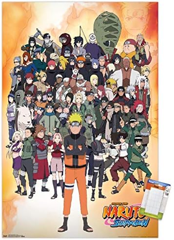 Tendenciák a Nemzetközi Naruto Shippuden - Csoport Fali Poszter, 22.375 x 34, Poszter & Mount Csomag