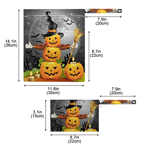 Halloween Pumpkin Nedves-Száraz Táska egyszer használatos Pelenka Nedves Táska, Fürdőruha, Vízálló Nedves-Száraz Szervező, Két Cipzáras