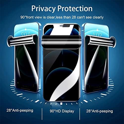 Stejnhge [2 Csomag] iPhone 14 Pro Max (6.7), a Privacy Screen Protector Anti-Spy, [Anti-Peek] TPU Védő Hidrogél Film [Esetben,