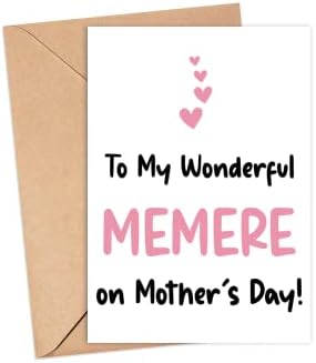 A Csodálatos Memere anyák Napján Kártya - Memere Anyák Napja Kártya - Memere Kártya - Ajándék -, Hogy A Csodálatos Memere Kártya - Anyák