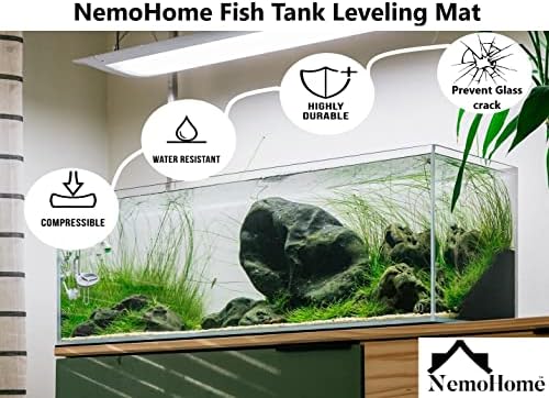 Akvárium Szintező Mat - Összenyomható Neoprén Hab, Víz ellenálló, Nehéz súly támogatása, valamint Könnyű, hogy csökkentsék az akváriumban