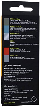 Arcus 1011 Zománc festékek meghatározott VVS Polikarpov Harcosok 6 színek beállítása