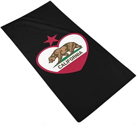 Kaliforniai Köztársaság Zászló kéztörlő Arc, Test Törlőruhát Puha Törülköző, Aranyos Nyomtatott Fürdőszoba, Konyha Hotel Mindennapi