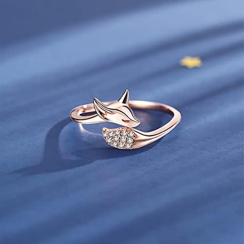 2023 Új Arany Rózsa Micro Állat Gyűrű Állat Gyűrű Gyűrű Női Aranyos Gyémánt Gyűrű Állítható Gyűrű Csomag (Egy, Egy Méret)