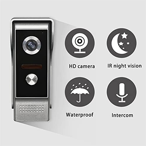 LUKEO 4.3 Inch Vezetékes Videó Ajtó Telefon Rendszer Vizuális Kaputelefon Csengő 1 Monitor+1 * 700TVL Kültéri Kamera Otthoni