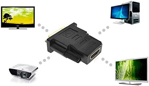 Upgoo DVI-HDMI Adaptert, [2-Pack] Kétirányú DVI Férfi HDMI Női Átalakító 1080p Arany-Bevonatú Csatlakozók