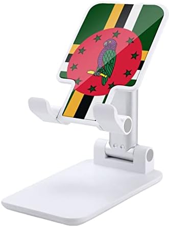 Dominica Zászló Nyomtatott Összecsukható Asztali mobiltelefon Jogosultja Állítható Állvány, Íróasztal Kiegészítők Utazási Iroda