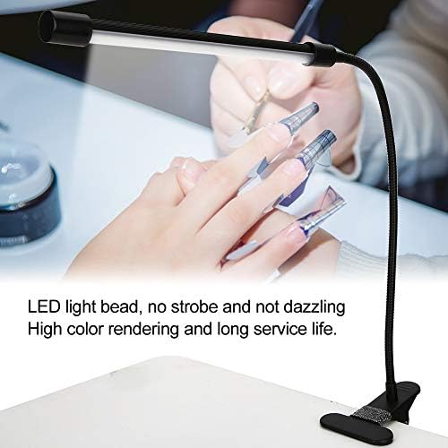 Yosoo LED-es asztali Lámpa, Bilincs, Állítható LED-es asztali Lámpa USB-Irányban Állítható Fényerő Klip Szem-Gondoskodó asztali