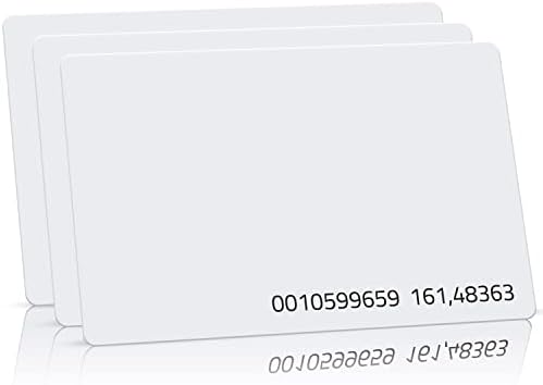 E-TECH 125Khz RFID Proximity Kártyák Ajtó Billentyűzet Bejegyzés Hozzáférés Vastagsága 0,8 mm a beléptető Rendszer & Idő Részvétel (Pack 200pcs)