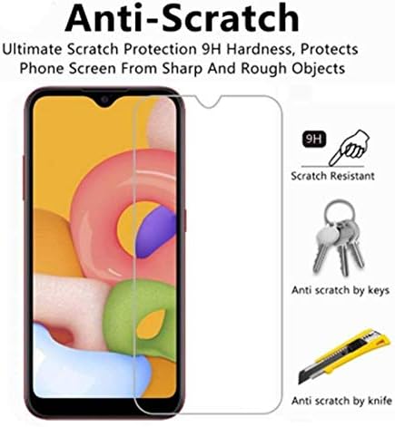 2db Üveg Samsung Galaxy A01 5.7, 9H Hám Ultra Clear Screen Protector Edzett Üveg Galaxy A01