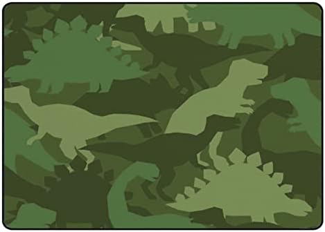 Tele Beltéri Szőnyeg Játszani Mat Dinoszaurusz Hadsereg Álcázás Nappali Hálószoba Oktatási Gyerekszoba Szőnyeg Szőnyeg 80x58inch
