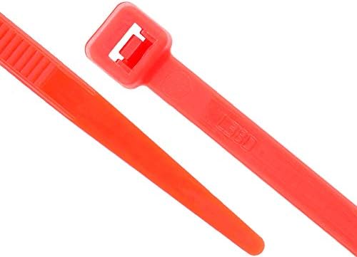 BIZTONSÁGOS CABLETIES 8 Inch Fluoreszkáló Rózsaszín Standard Kábel Tie - 100-as Csomag