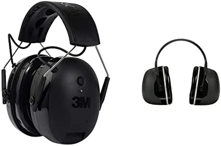3M WorkTunes Csatlakoztassa + Gél fülpárna hallásvédő PELTOR X5A Felett-a-Feje készült fülmelegítő, Zajvédelmi, NRR 31 dB, Építési,