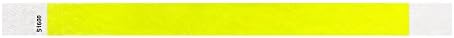 WristCo Neon Zöld Tyvek Karszalag Események - 500 Gróf ¾ x 10 - Vízálló Újrahasznosítható Kényelmes szakítószilárdságú Papír Karkötőt a Csukló