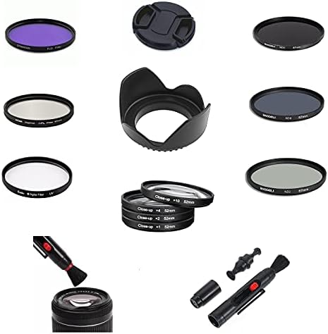 SF8 58mm Kamera Lencse, Tartozékok Teljes Csomag Szett UV CPL FLD ND Közelről Szűrő, napellenző a Nikon AF-S NIKKOR 50mm