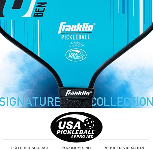 Franklin Sport Pro Pickleball Evező - Aláírás Sorozat Pro Pickleball Lapát MaxGrit Felület - USA Pickleball (USAPA) Jóváhagyott Verseny Pickleball