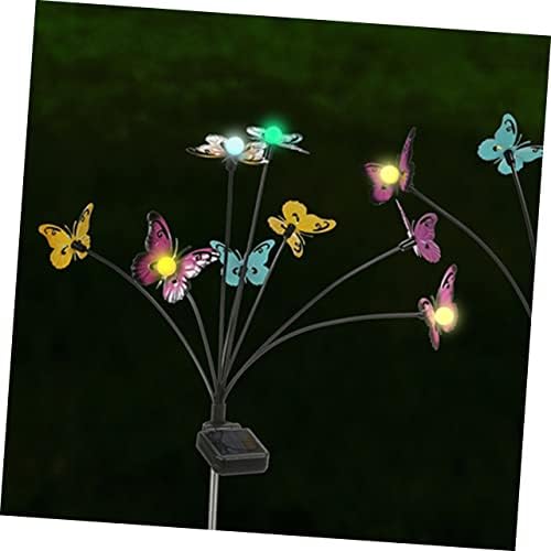 Yardwe 8 Db Napelemes Pillangó Napenergiával Működő Lámpák Kültéri Firefly Napelemes Lámpák Kerti Dekoráció, Dekorációs Szolár Lámpák