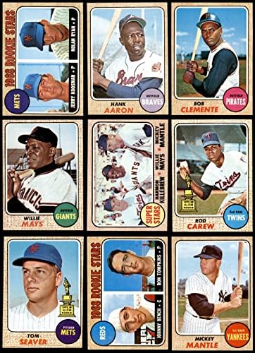 1968 Topps Baseball Teljes Készlet (Baseball Szett) EX/MT