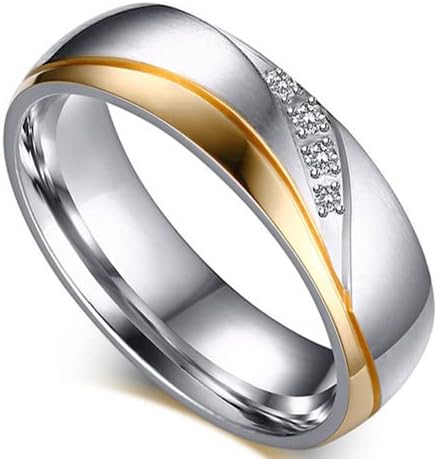 Koleso 6mm Klasszikus Esküvői Zenekarok Gyűrű Női/Férfi Szerelem Szintetikus CZ Ékszerek Anillos Személyre szabott Gyűrű Testre