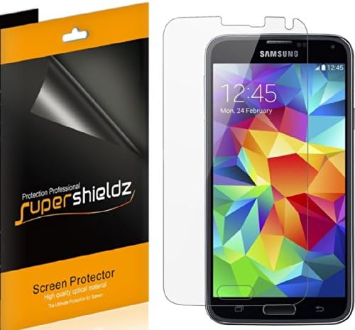 (6 darab) Supershieldz Screen Protector Célja a Samsung Galaxy S5 (AT&T, Sprint, T-Mobile, Verizon, USA Mobil, Minden Fuvarozó),
