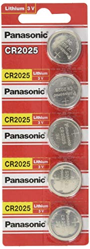Panasonic CR2025-5 CR2025 3V Lítium gombelem (Csomag 5)