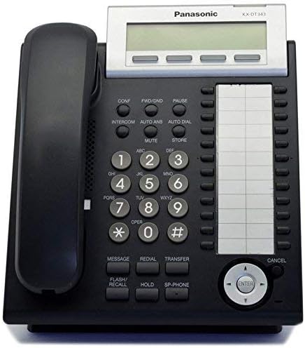 Panasonic KX-DT343-B Fekete Digitális Kijelző Telefon (Felújított) (Felújított)
