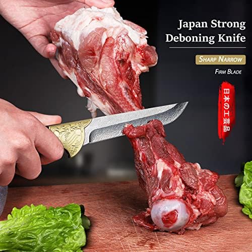 Lila Sárkány 8 Hüvelykes Ultra Éles Késsel 5 Inch Szegy Csontozó Kés Japán Acél