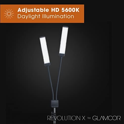 GLAMCOR Forradalom X Hordozható LED Világítás Készlet Sminkes, Esthetician, valamint Tetováló Művész | HD 5600K Világítás