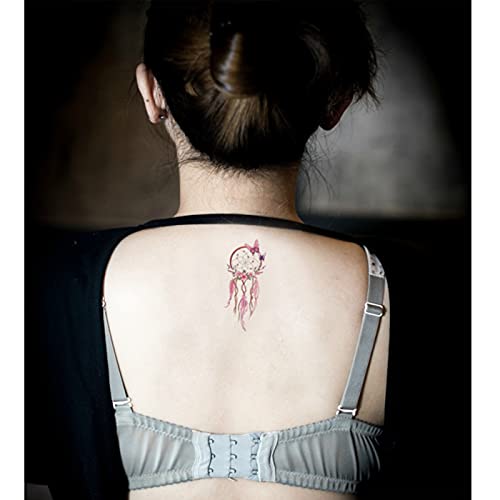 5 Lap Színes Pillangó Álomfogó Vízálló Női Tetoválás Matrica Kis Friss Csukló, Boka Vissza Tartós Tetoválás Matrica