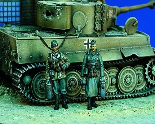Goodmoel 1/35 második VILÁGHÁBORÚ német Tank Legénysége Gyanta Katona Modell Készlet (2 fő, Nem Tank)/Összeszerelt, valamint Festetlen