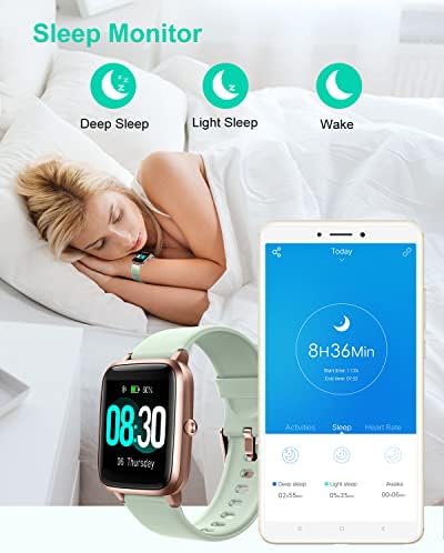 GRV Intelligens Karóra az iOS illetve Android Telefonok, Nézi a Férfiak, a Nők, IP68 Vízálló Smartwatch Fitness Tracker Karóra pulzusmérő Aludni