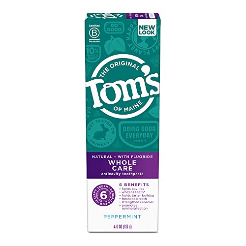 Tom a Maine Egész Érdekel, Természetes Fogkrém Fluorid, Borsmenta, 4 oz.