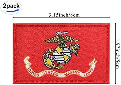 JBCD 2 Csomag US Marine Corps Zászló Javítás Hadsereg Erő Zászlók Taktikai Javítás Pride Flag Javítás a Ruhát, Kalapot, Javítás Csapat Katonai