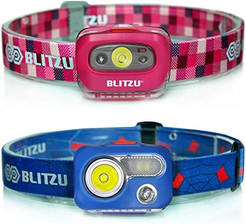 BLITZU elemes LED Fényszóró-Rózsaszín + USB Újratölthető Fényszóró Kék Szín