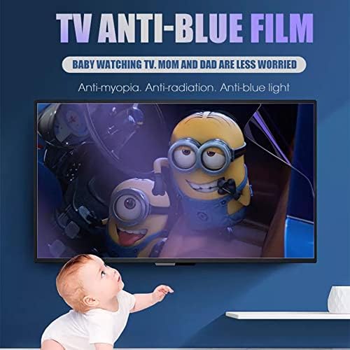 KELUNIS 32-75 cm-es TV, Képernyő Védő Kék Fény Szűrő Matt, csillogásmentes Anti Karcolás Film Enyhíti a Szem Fáradtság LCD, LED,