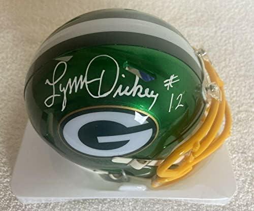 Lynn Dickey Aláírt Dedikált Green Bay Packers Mini Sisak Psa/Dns-Coa - Dedikált NFL Mini Sisak