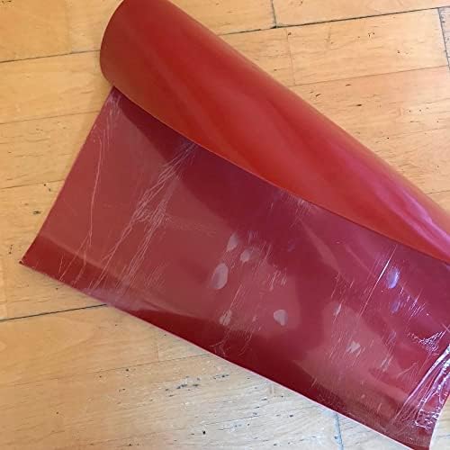 500 x 500mm széles Szilikon gumi lap Vastagsága 1 1.5 2 3 4 mm vékony deszka piros színű Gumi Lap Mat - (Méret: 500 x 500 x 3mm)