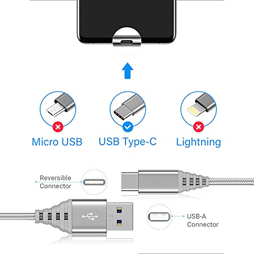 USB-C Töltő Kábel 10FT+6 LÁB Hosszú,Gyors Töltés Kábel Samsung Telefon S20 FE 5G/S22 Plus Ultra A12 A13 A14-es A54 A03S,Galaxy