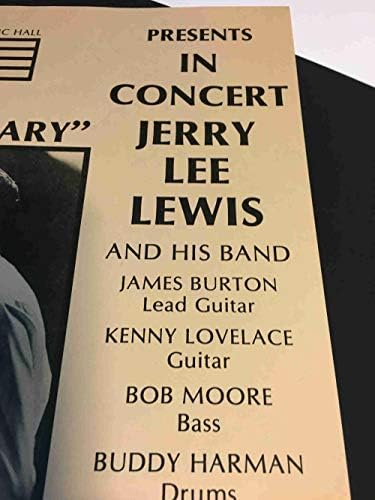 Jerry Lee Lewis Zenekar, mely James Burton Poszter Cherokee Music Hall Galt CA 1984 MENTA