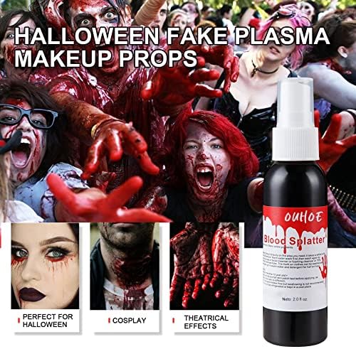 npkgvia 2.0 oz Vér Halloween Folyékony Vér, a Ruhák, a Smink & Dress Up 60ml Pattanás Balek (piros, Egy Méret)