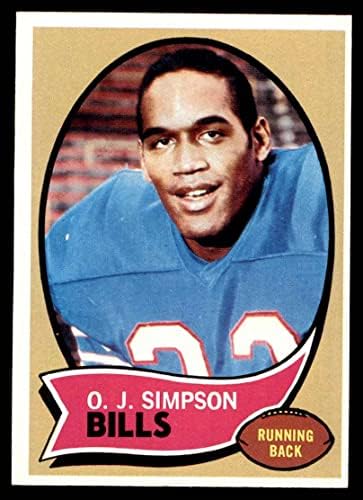 1970 Topps 90 O. J. Simpson Buffalo Bills (Foci Kártya) EX Számlák