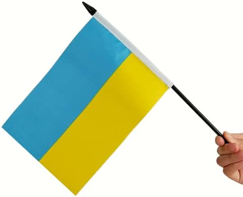 Amerikai & Ukrajna Barátság Táblázat Zászló, Amerikai Ukrajna Asztal Zászló,RÁNK, ukrán Iker Íróasztal jelző be van Állítva, az ukrán